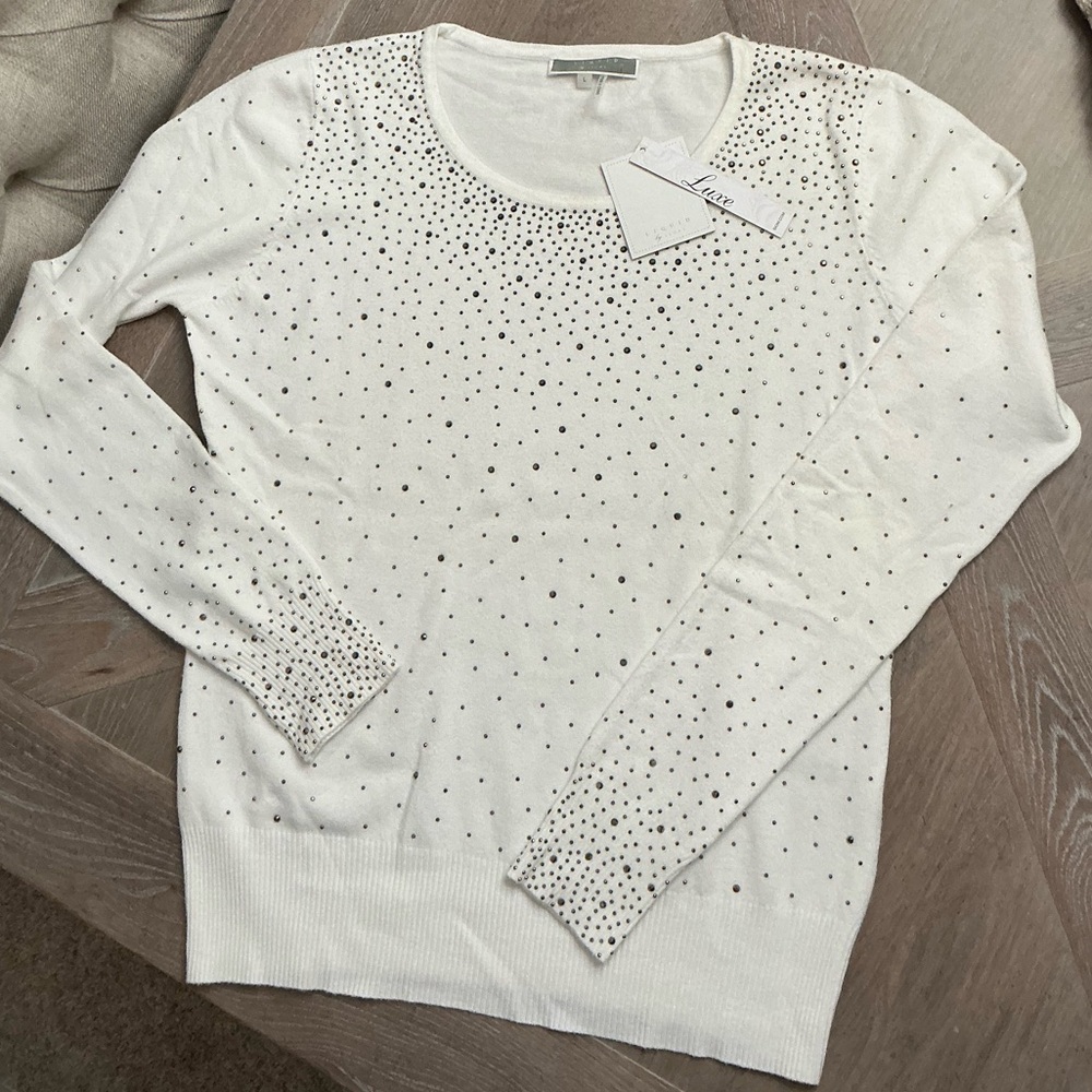 White Sparkly Sweater